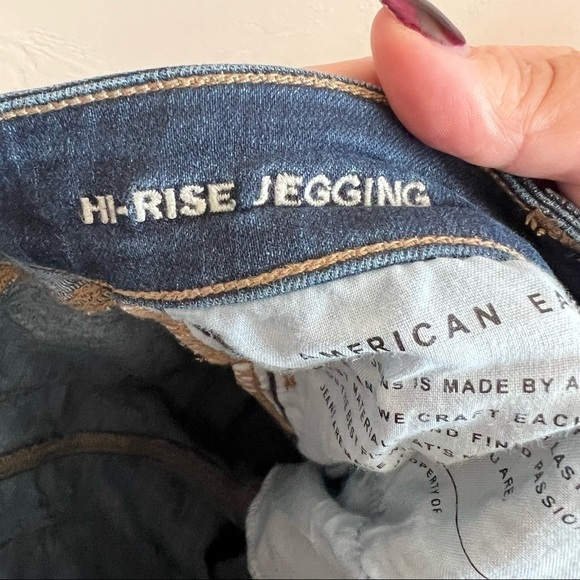 AEO High Rise Skinny Denim Jeggings - Picture 9 of 11